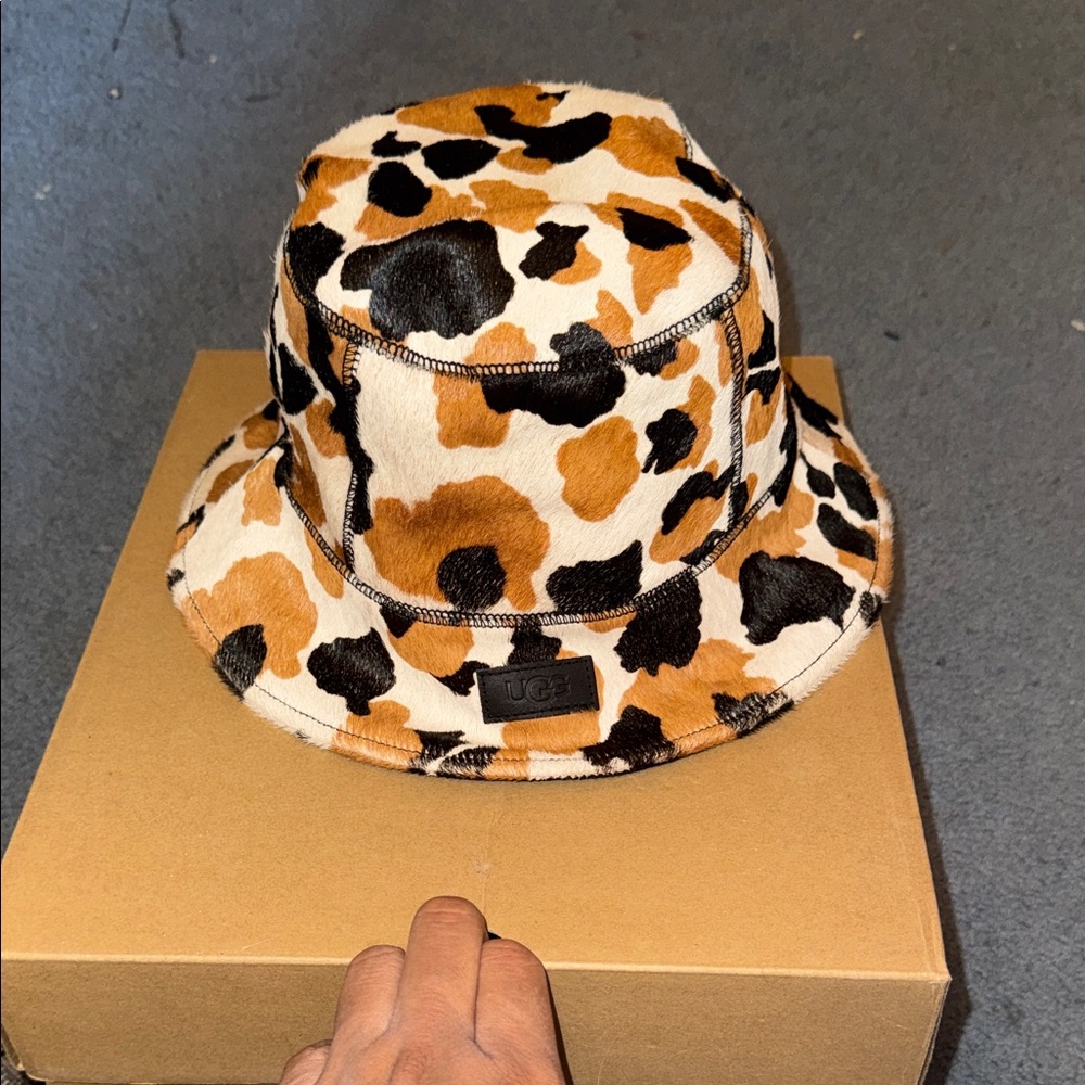 UGG Cow Print Bucket Hat